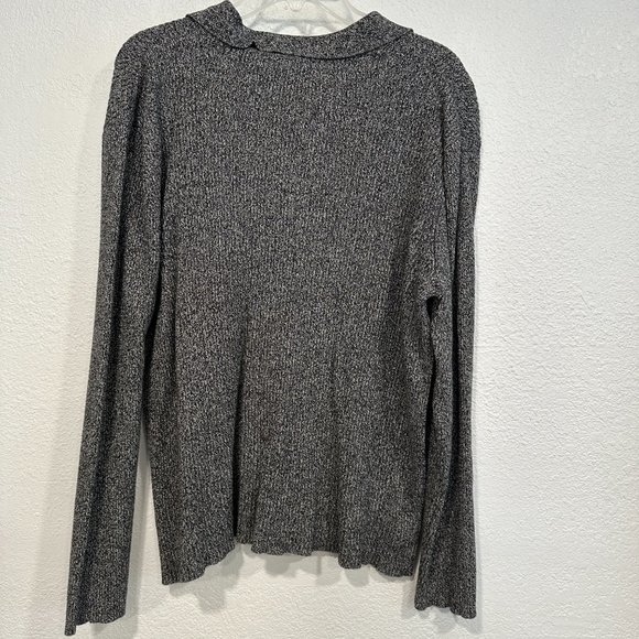 Vintage Reference Point Pullover Sweater Gray Cotton Knit Long Sleeve Plus Sz 2X - Picture 2 of 6